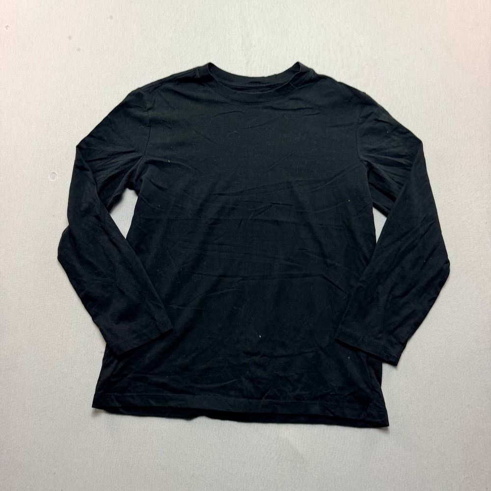 Old Navy Long Sleeve Tee Women XL Black Good Crewneck Solid Basic Essential